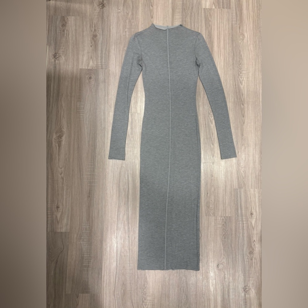 All Things Golden The Modal L/S Midi Dress Size XS - Mid Gray- Limited Edition - Picture 4 of 12